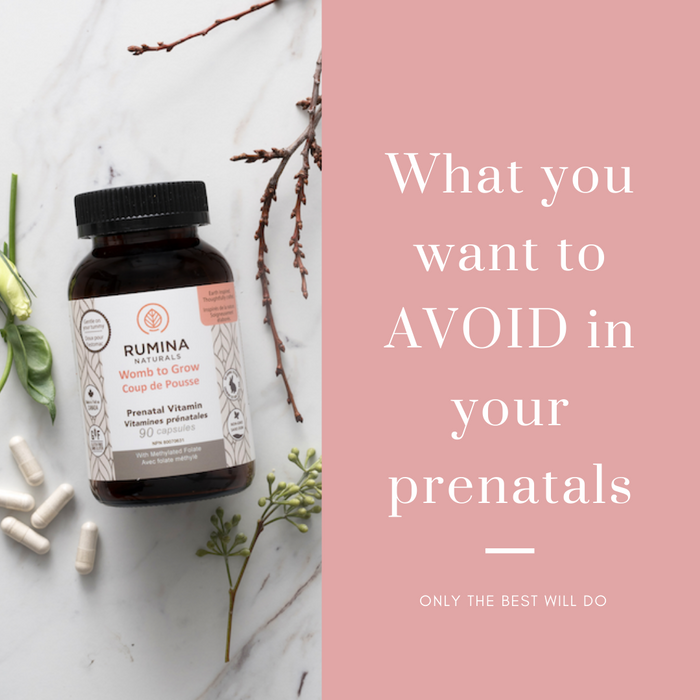 What You Want To AVOID In Your Prenatal Vitamins