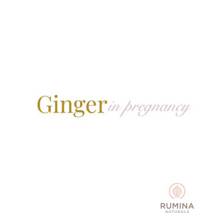 The GINGER advantage - a game changer for pregnancy nausea