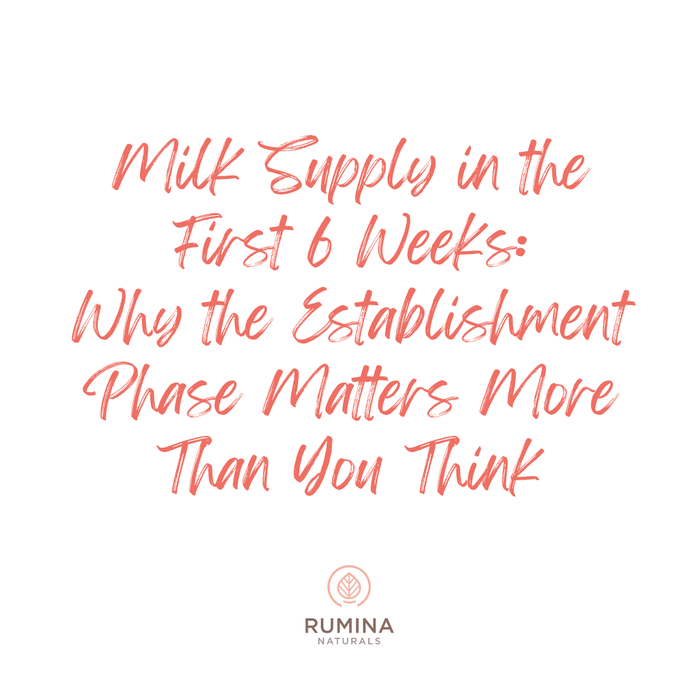 Milk Supply in the First 6 Weeks: Why the Establishment Phase Matters More Than You Think